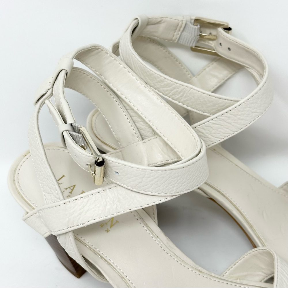 NEW Ralph Lauren Luna 3" Heel Leather Sandals
Shoes 8.5 White Chalk - Picture 3 of 13